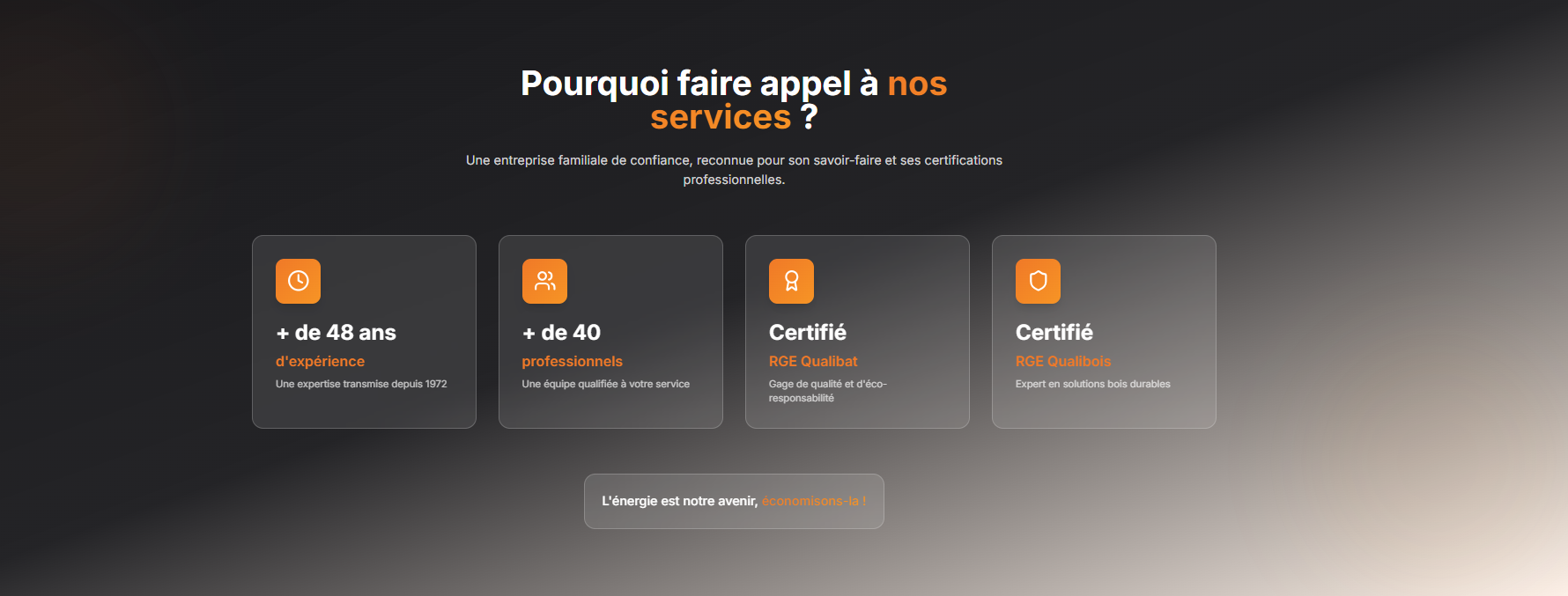 Section pourquoi nous choisir BCM Bézot