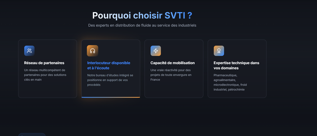 Section Pourquoi choisir SVTI